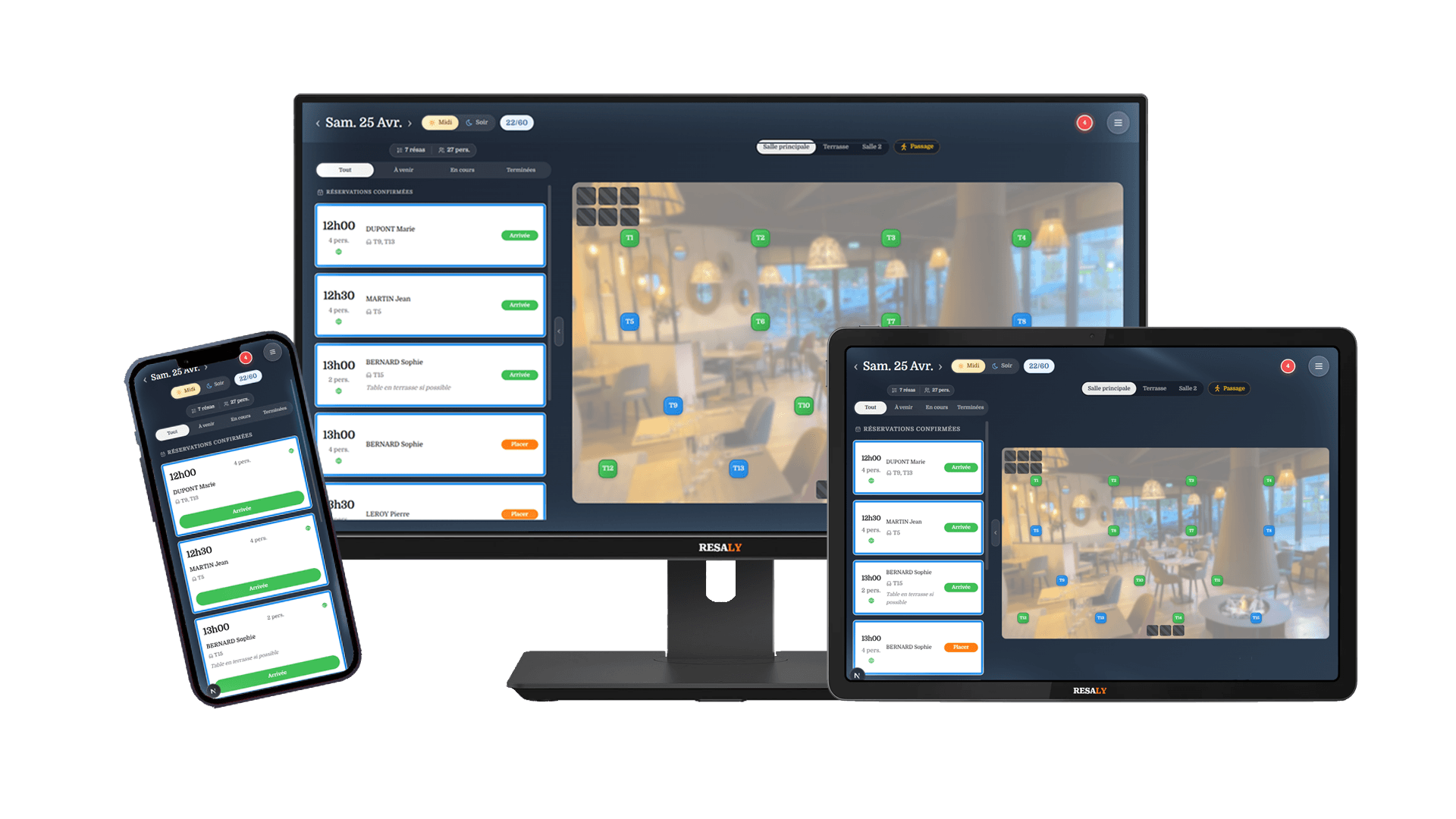 Resaly sur PC, tablette et mobile